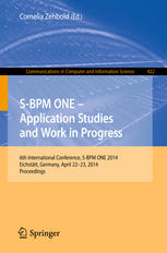 Sbpm One Application Studies And Work In Progress 6th International Conference Sbpm One 2014 Eichsttt Germany April 2223 2014 Proceedings 1st Edition Cornelia Zehbold