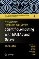 Scientific Computing With Matlab And Octave 4th Edition Alfio Quarteroni