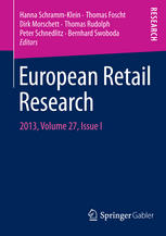 European Retail Research 2013 Volume 27 Issue I 1st Edition Hanna Schrammklein