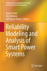 Reliability Modeling And Analysis Of Smart Power Systems 1st Edition Rajesh Karki