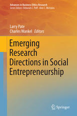 Emerging Research Directions In Social Entrepreneurship 1st Edition Larry Pate