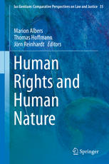 Human Rights And Human Nature 1st Edition Marion Albers Thomas Hoffmann