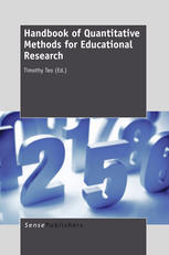 Handbook Of Quantitative Methods For Educational Research Timothy Teo Eds