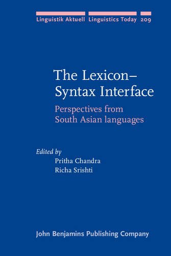 The Lexiconsyntax Interface Perspectives From South Asian Languages Pritha Chandra