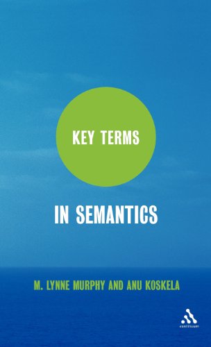 Key Terms In Semantics 1st M Lynne Murphy Anu Koskela