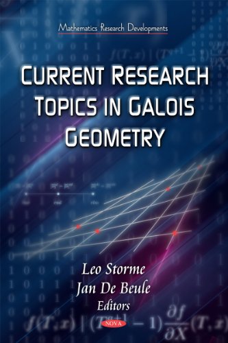 Current Research Topics On Galois Geometrics Leo Storme Leo Storme