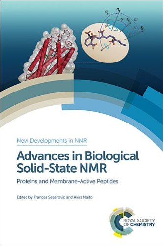 Advances In Biological Solidstate Nmr Proteins And Membraneactive Peptides Frances Separovic Ed