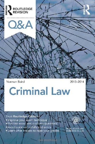 Qa Criminal Law 20132014 9th Edition Norman Baird