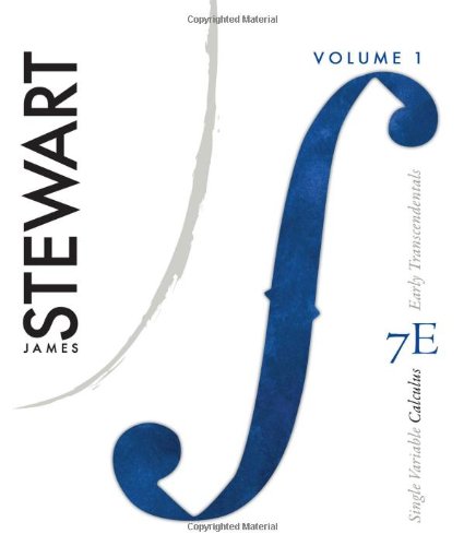 Single Variable Calculus Vol 1 Early Transcendentals 7th Edition James Stewart