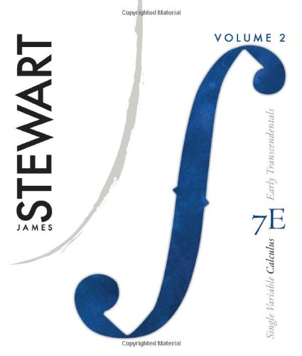 Single Variable Calculus Vol 2 Early Transcendentals 7th Edition James Stewart