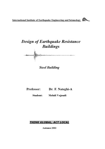 Design Of Earthquake Resistance Buildings Steel Building F Nateghi