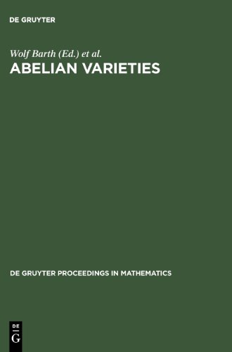 Abelian Varieties Proceedings Of The International Conference Held In Egloffstein Germany October 38 1993 Herbert Lange