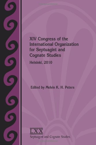 Xiv Congress Of The Ioscs Helsinki 2010 Melvin K H Peters