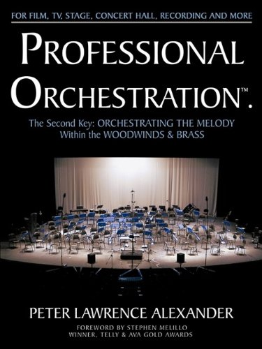 Professional Orchestration Vol 2b Orchestrating The Melody Within The Woodwinds Brass Peter Lawrence Alexander