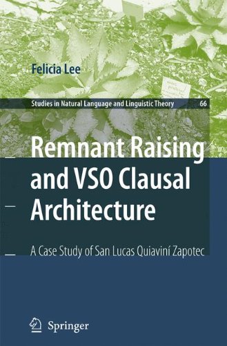 Remnant Raising And Vso Clausal Architecture A Case Study Of San Lucas Quiavini Zapotec Felicia Lee