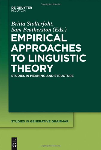 Empirical Approaches To Linguistic Theory Britta Stolterfoht