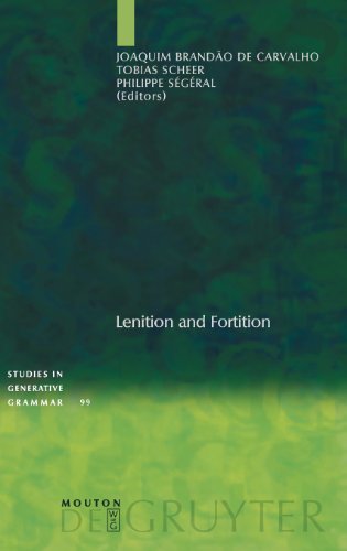Lenition And Fortition Brandao De Carvalho Joaquim