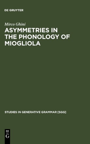 Asymmetries In The Phonology Of Miogliola Mirco Ghini