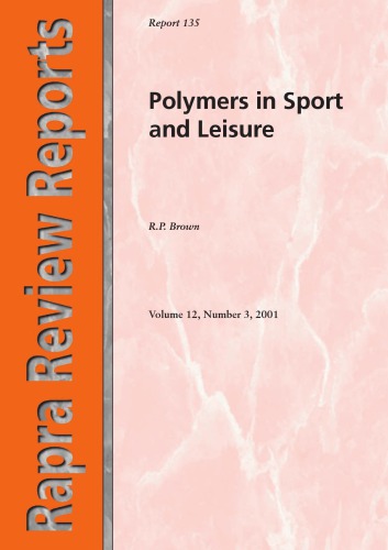 Polymers In Sport And Leisure Brown Roger