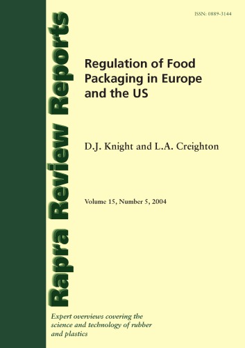 Regulation Of Food Packaging In Europe And The Us Knight Dj Creighton