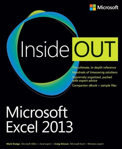 Microsoft Excel 2013 Inside Out 1st Edition Craig Stinson Mark Dodge