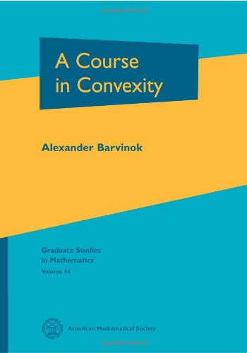 A Course In Convexity Alexander Barvinok