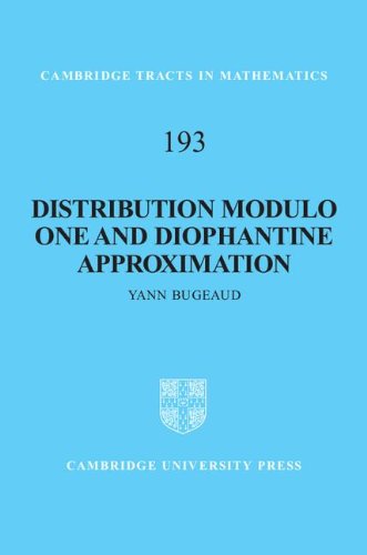 Distribution Modulo One And Diophantine Approximation 1st Yann Bugeaud