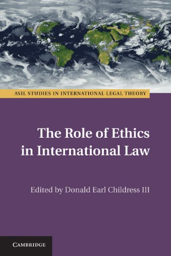 The Role Of Ethics In International Law Donald Earl Childress Iii