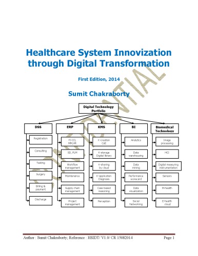 Healthcare System Innovization Through Digital Transformation 1st Edition Sumit Chakraborty