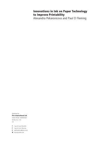 Innovations In Ink On Paper Technology To Improve Printability Pira International Ltd