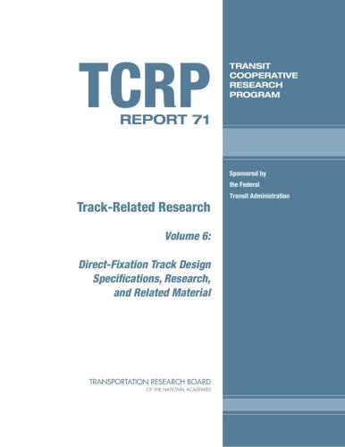 Directfixation Track Design Specifications Research And Related Material