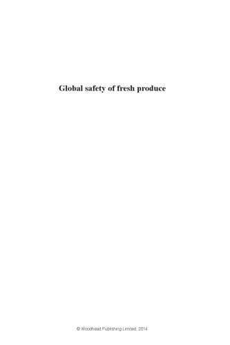 Global Safety Of Fresh Produce A Handbook Of Bestpractice Examples Innovative Commercial Solutions And Case Studies Jeffrey Hoorfar