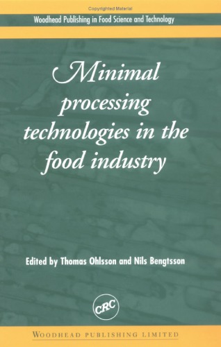 Minimal Processing Technologies In The Food Industries Thomas Ohlsson