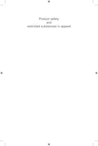 Product Safety And Restricted Substances In Apparel Subrata Das