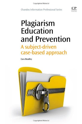 Plagiarism Education And Prevention A Subjectdriven Casebased Approach 1st Edition Cara Bradley Auth