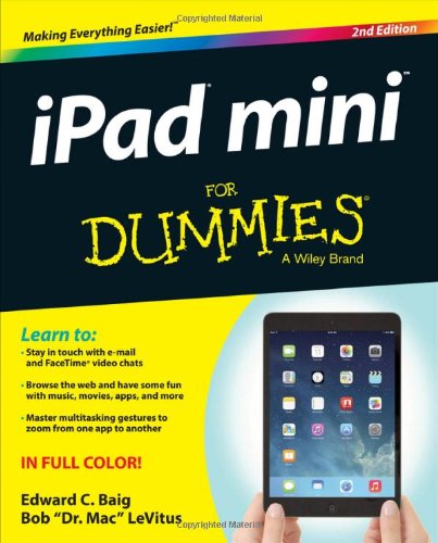 Ipad Mini For Dummies 2nd Edition Edward C Baig Bob Levitus