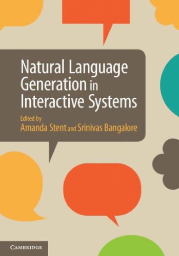 Natural Language Generation In Interactive Systems 1st Amanda Stent