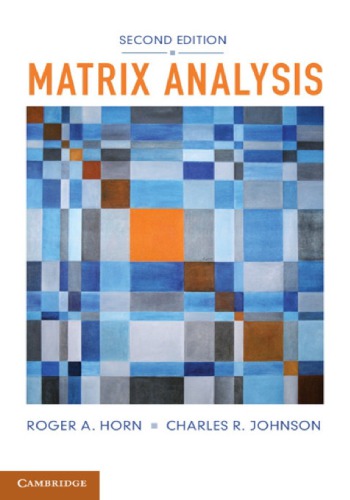 Matrix Analysis 2ed Horn Ra Johnson Cr