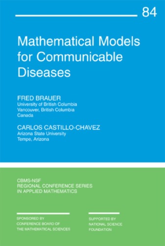 Mathematical Models For Communicable Diseases Brauer F Castillochavez C