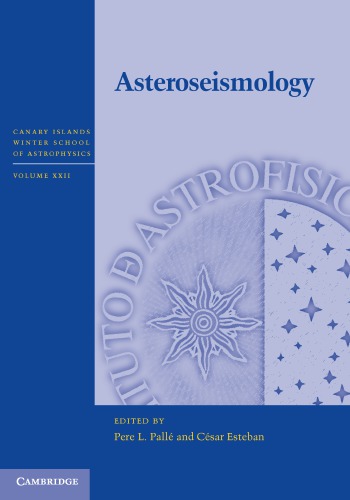 Asteroseismology Palle Pl Esteban C Eds
