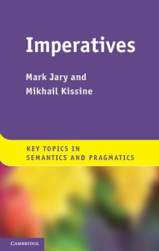 Imperatives Key Topics In Semantics And Pragmatics Draft Jary M