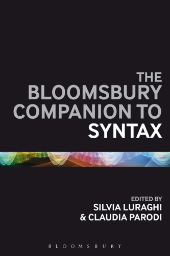 The Bloomsbury Companion To Syntax Luraghi S Parodi C Eds