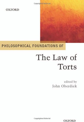 Philosophical Foundations Of The Law Of Torts John Oberdiek