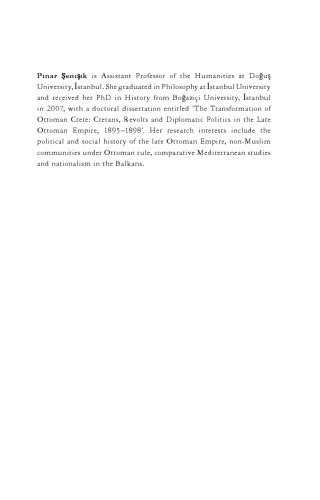 The Transformation Of Ottoman Crete Revolts Politics And Identity In The Late Nineteenth Century Pinar Senisik