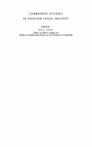 Law And Politics In Jacobean England The Tracts Of Lord Chancellor Ellesmere Louis A Knafla