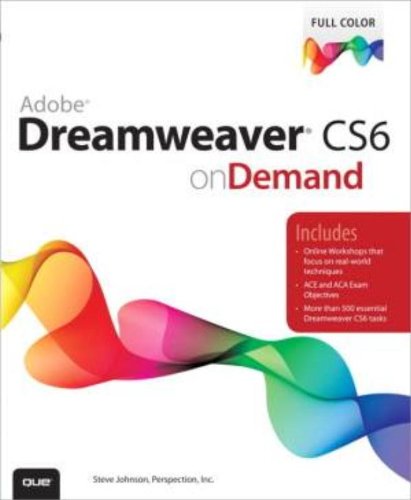 Adobe Dreamweaver Cs6 On Demand 1st Edition Perspection Inc
