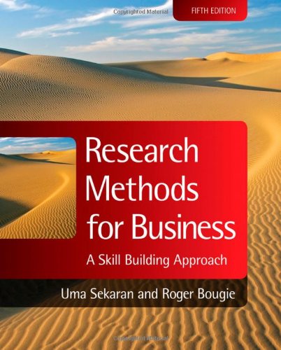 Research Methods For Business A Skill Building Approach 5th Edition Uma Sekaran