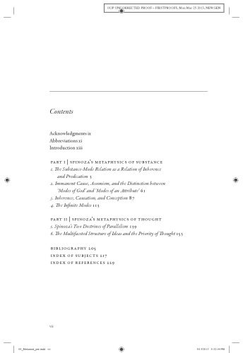 Spinozas Metaphysics Substance And Thought Yitzhak Y Melamed