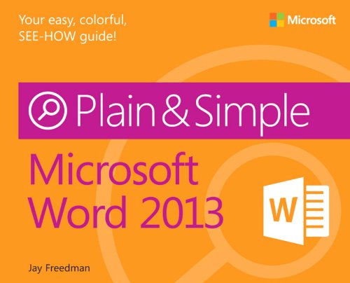 Microsoft Word 2013 Plain Simple 1st Edition Jay Freedman