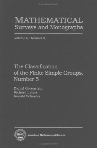 The Classification Of The Finite Simple Groups Number 5 Part Iii Chapters 16 The Generic Case Stages L3a Daniel Gorenstein